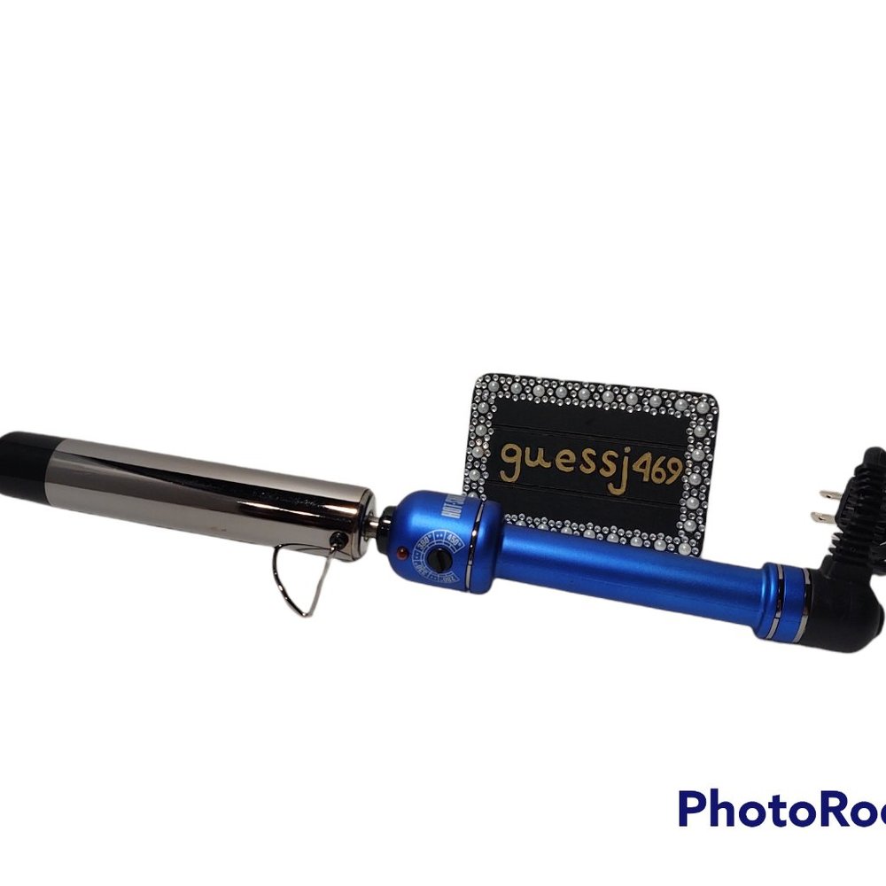 Hot Shot Tools Blue Titanium Salon Pro1 1/4" Flipperless Curling Wand S510169